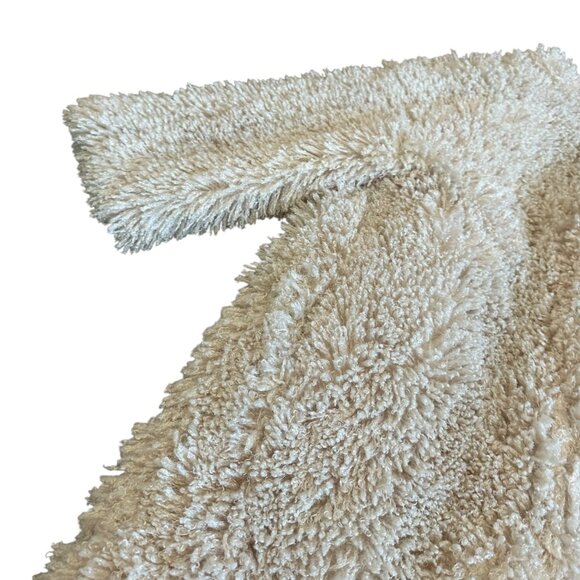 Robert Rodriguez Long-Length Shaggy Faux Fur Coat Cream Jacket Teddy Size XS - Picture 10 of 15